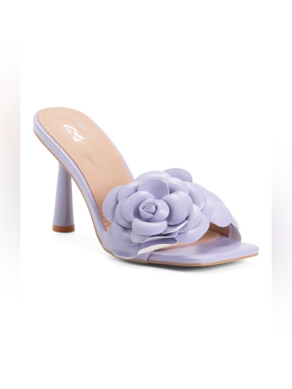 New York & Company Chana Floral Rosette Mules Lavender/Light Purple, size 7.5 - Picture 16 of 16
